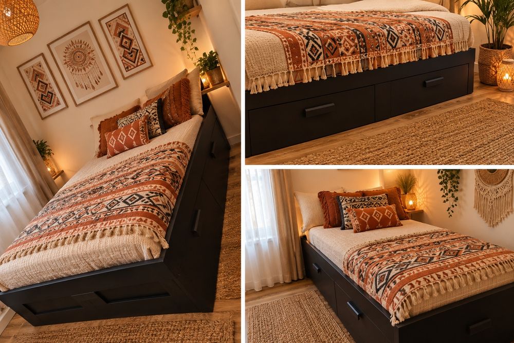 Cama Casal Brimnes Ikea 160x200
