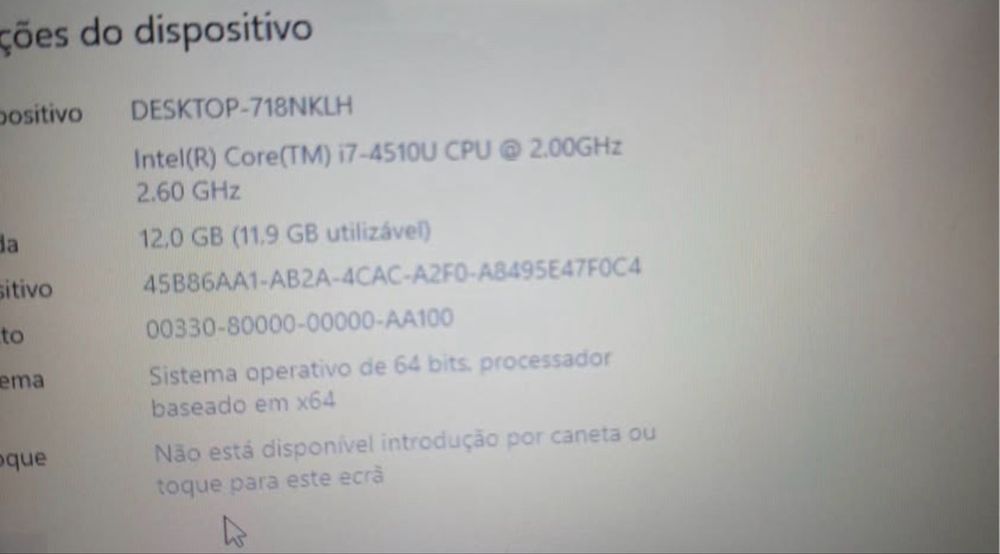 Portatil asus i7