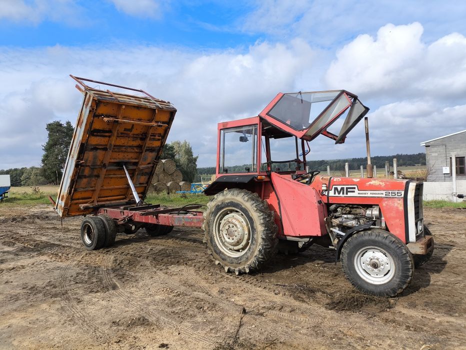 Przyczepa wywrotka x3 jednoosiowa Meiller rolnicza tandem hl brandys 6