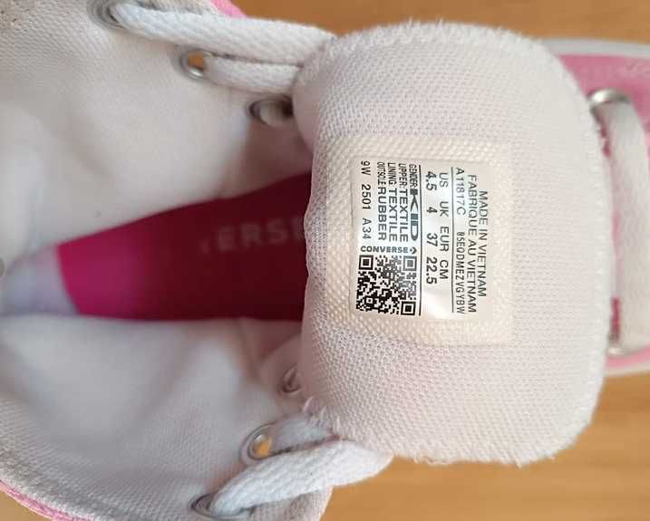 Tenis All Star plataforma Rosa
