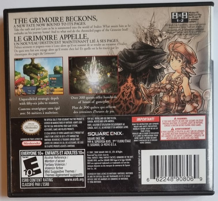 FINAL FANTASY TACTICS A2. Nintendo DS. Serdecznie polecam !!!