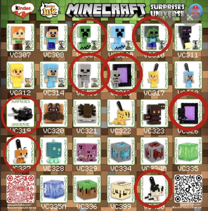 Kinder joy minecraft