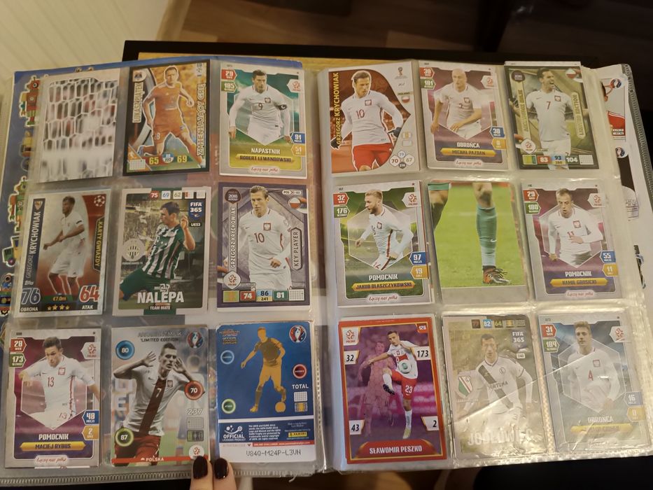Karty piłkarskie różne