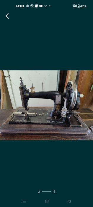 Старинная швейная машина Clemens Muller