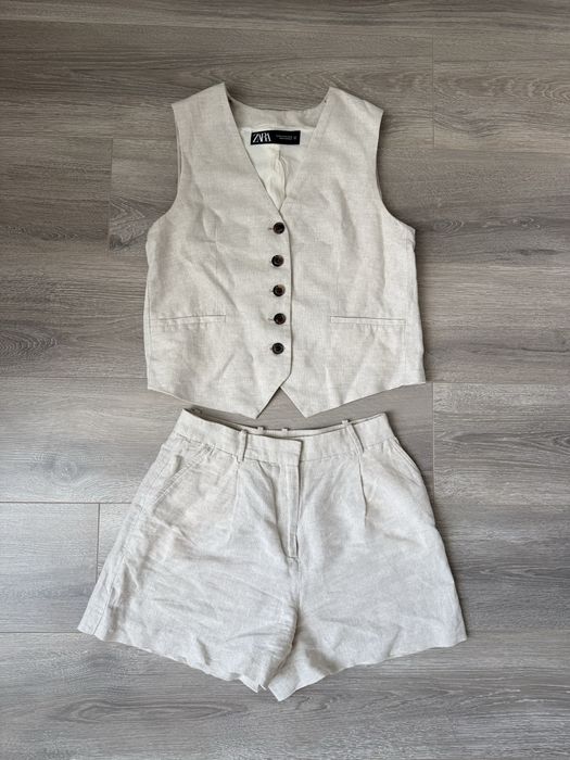 Лляний костюм  zara