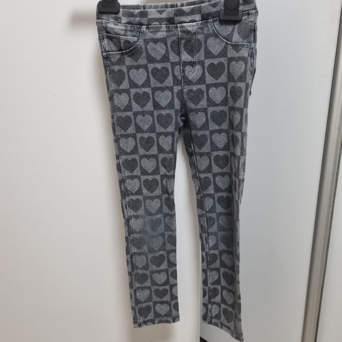 Jeansy leginsy w serca Zara 116