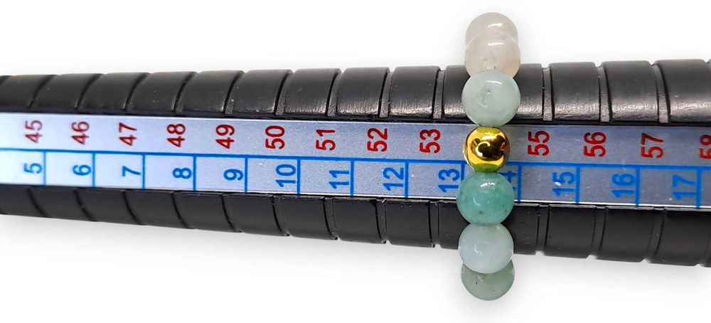 Pierścionek na gumce - AMAZONIT #667