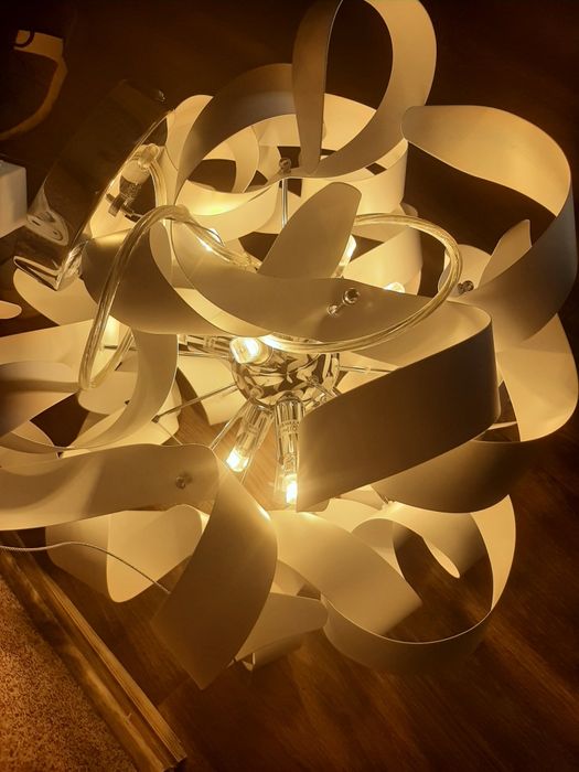 Żyrandol lampa 9 led cieple