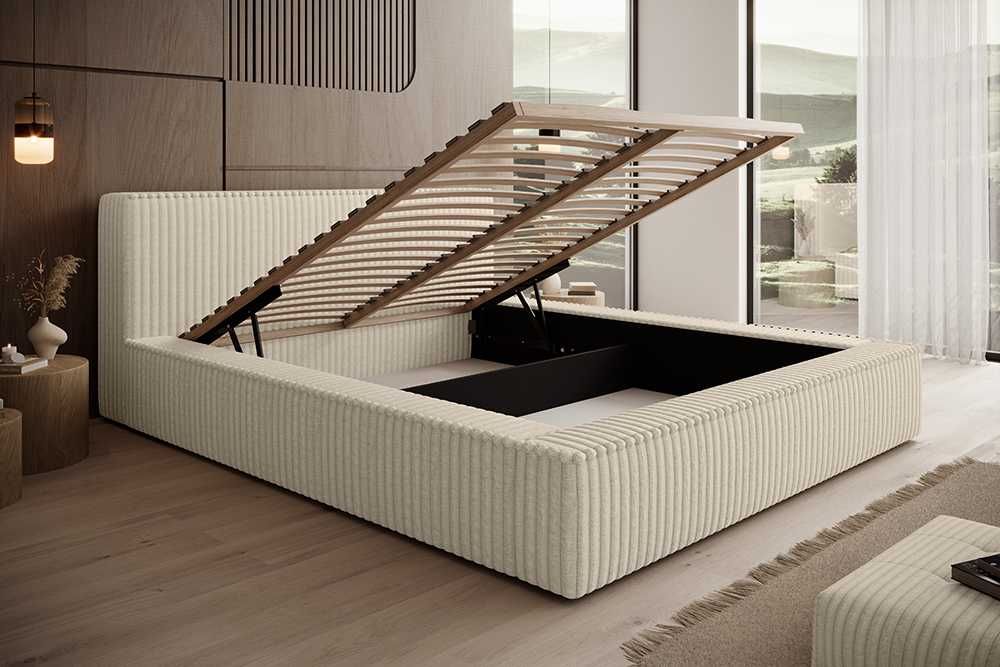 Łóżko tapicerowane COCO - DARMOWA DOSTAWA z pojemnikiem na pościel