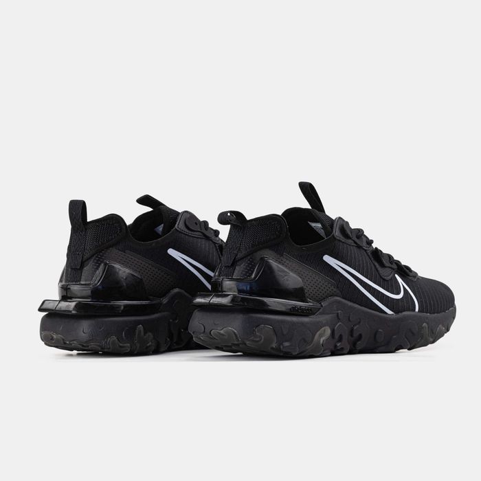 Кросівки вологостійкі Nike React Vision Black/White premium | Кроссовки Найк чоловічі