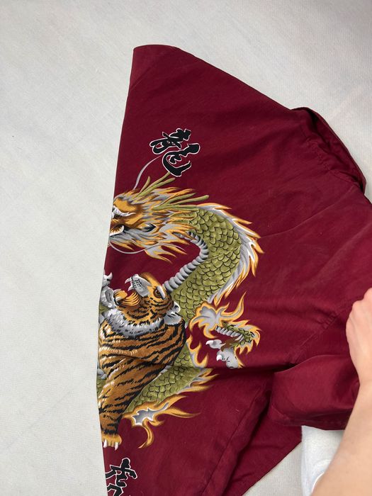 Koszula City Impact Dragon Tiger Vintage Print Asia Japan