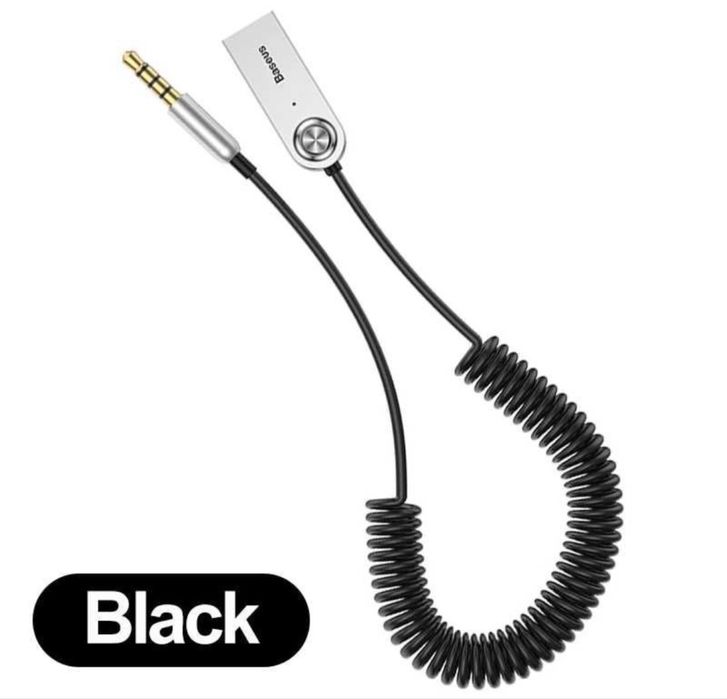 Bluetooth AUX ресивер аудіо адаптер FM-трансмітер Baseus BA01 USB