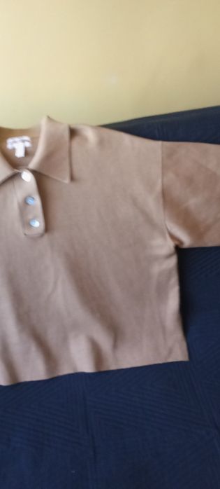 Bluzka damska sweterkowa, rękaw 3/4 H&M