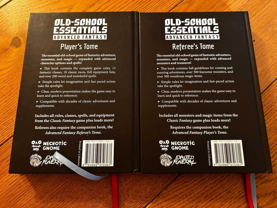 Old-School Essentials - Advanced Fantasy - Player's Tome + Referee's Tome - RPG