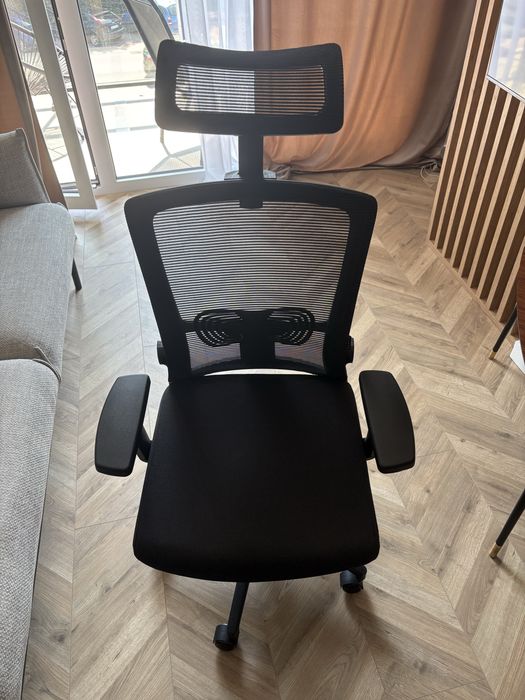 Fotel Ergonomiczny Biurowy Gamvis ErgoDay – Czarny