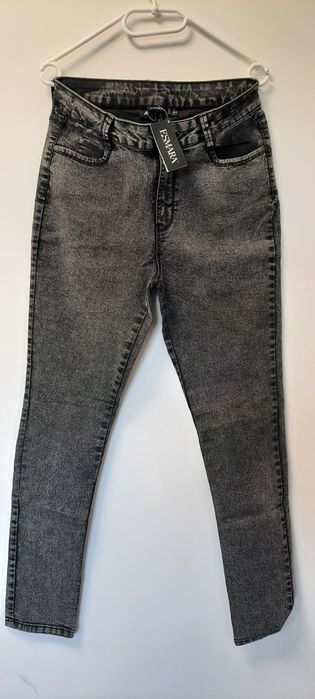 Skinny spodnie rurki rozm 40 marmurkowe