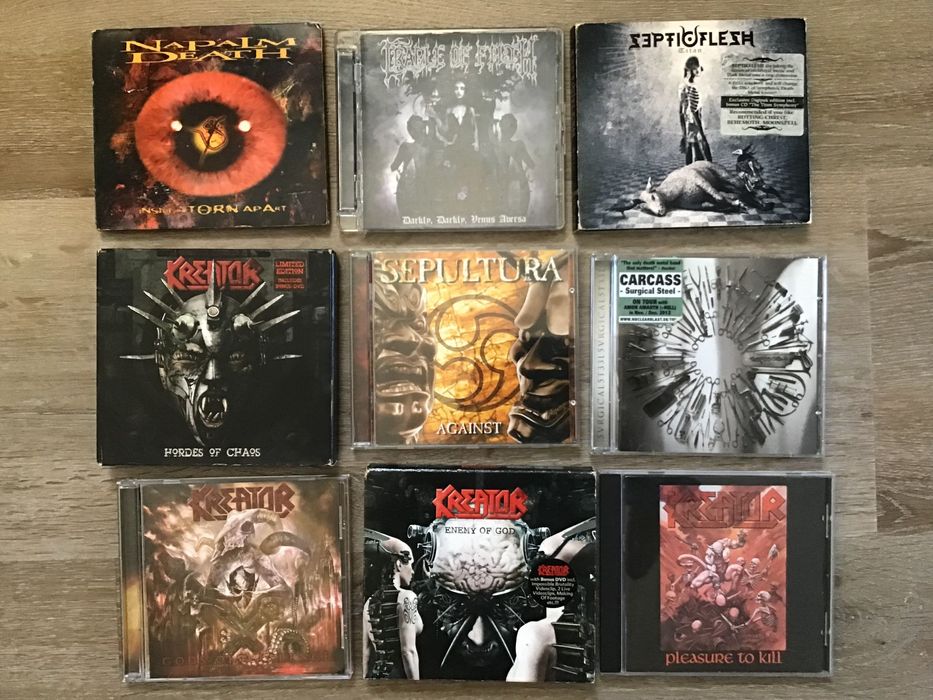 CDs e compilações + DVDs música etc