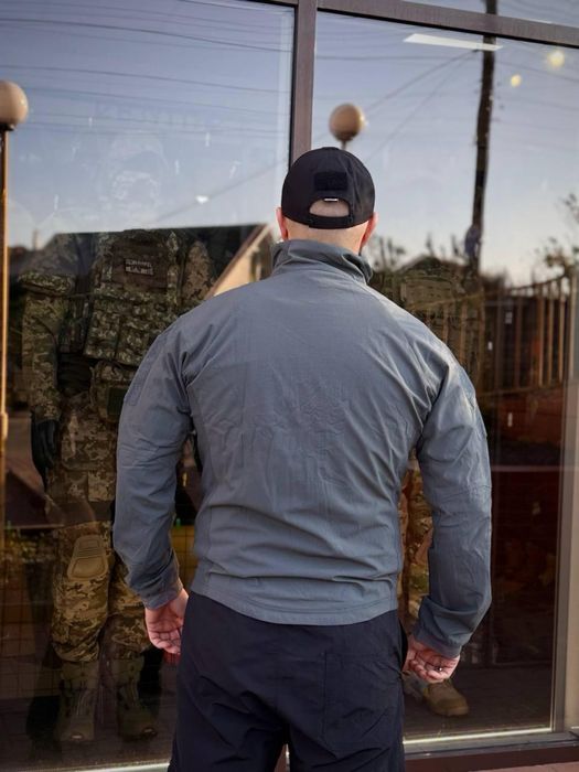 Куртка-вітровка тактична YINREN PRIME Shadow Grey®️ Сіра військ