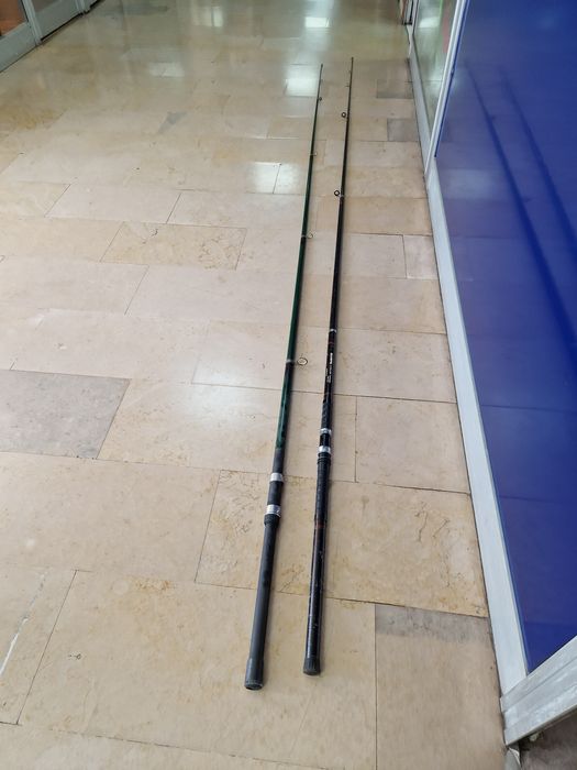 2 canas de pesca olympic(3.8.    3.9).      3 carretos