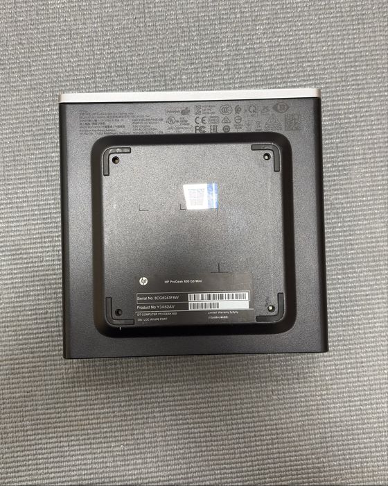 HP ProDesk 600 G3 Mini  i3 6100T | 8GB | SSD M.2 Nvme 240GB