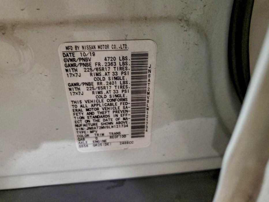 2020 Nissan Rogue SV