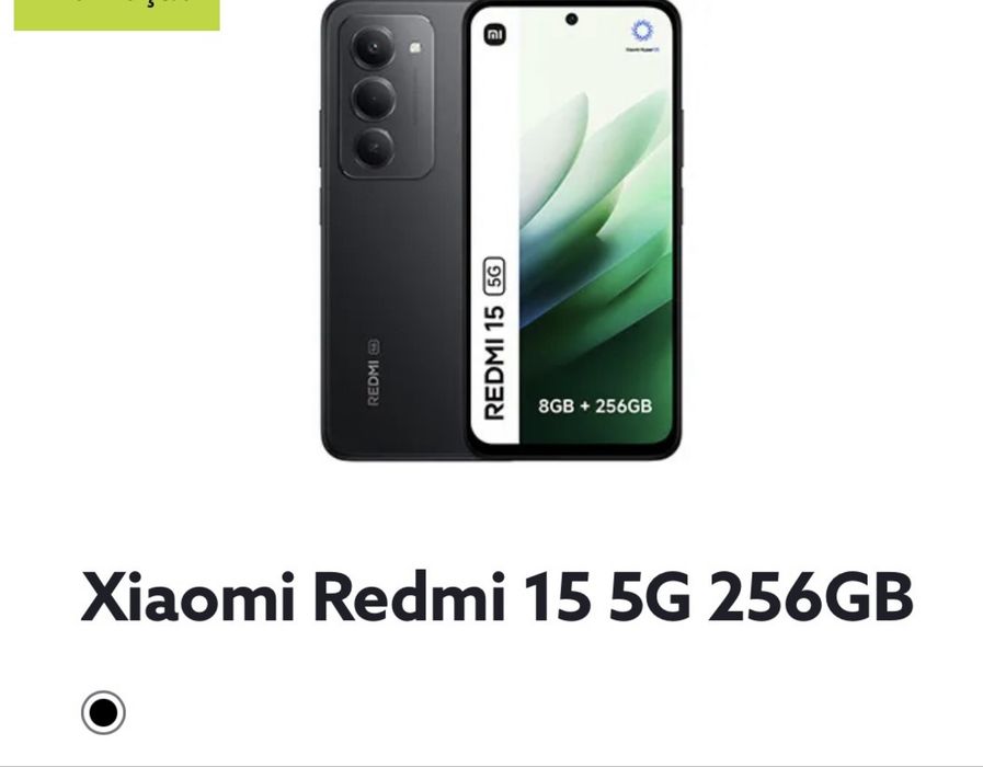 Xiaomi Redmi 15C 5G 256GB Preto