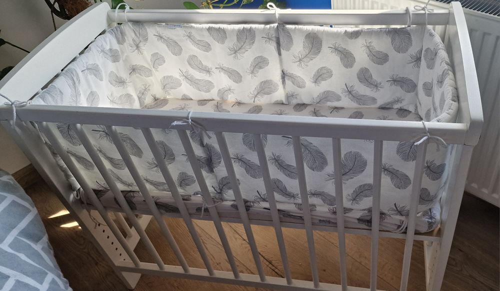 Łóżeczko dziecięce kołyska płozy 90x40