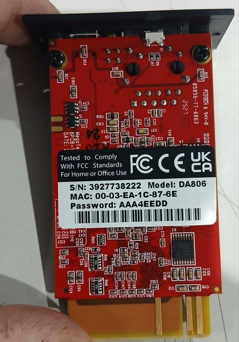 Placa de red nova