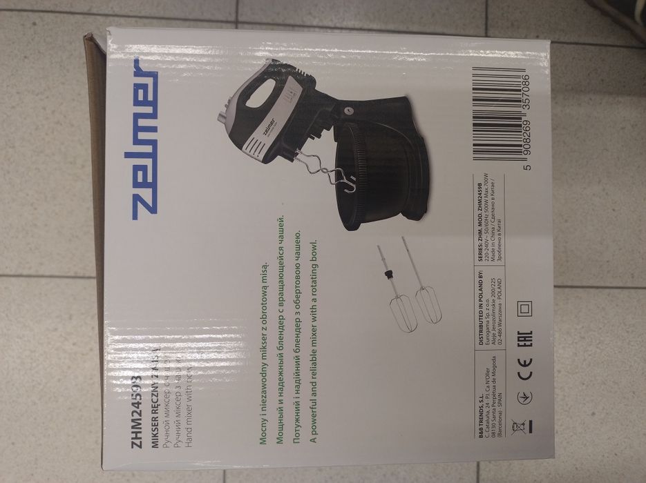 Mikser Zelmer z obrotową misą nowy
