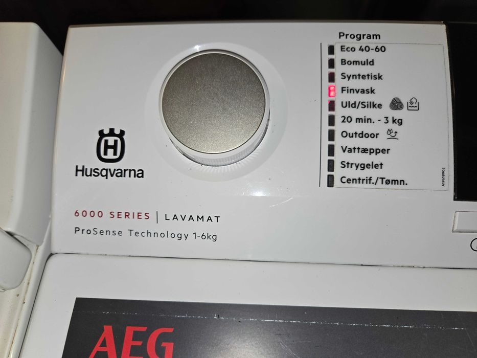 Pralka AEG-Husqvarna  40 cm. 6 kg. 1200. LCD. Klasa A3+. Po serwisie