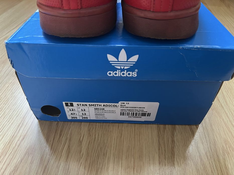 Кроссовки Adidas Stan Smith Triple Red (оригинал)