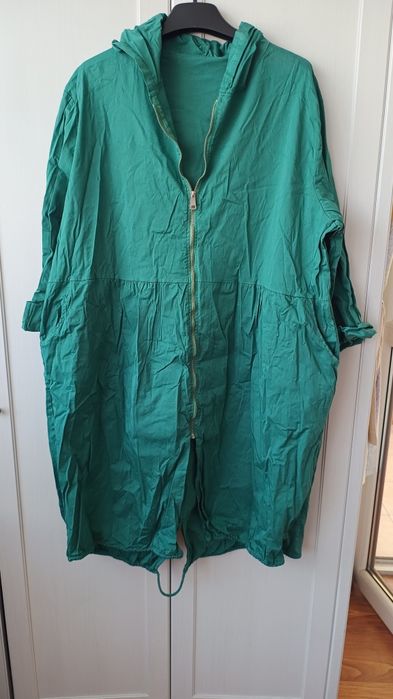 Zielona bluza kurtka lekka na zamek 4XL