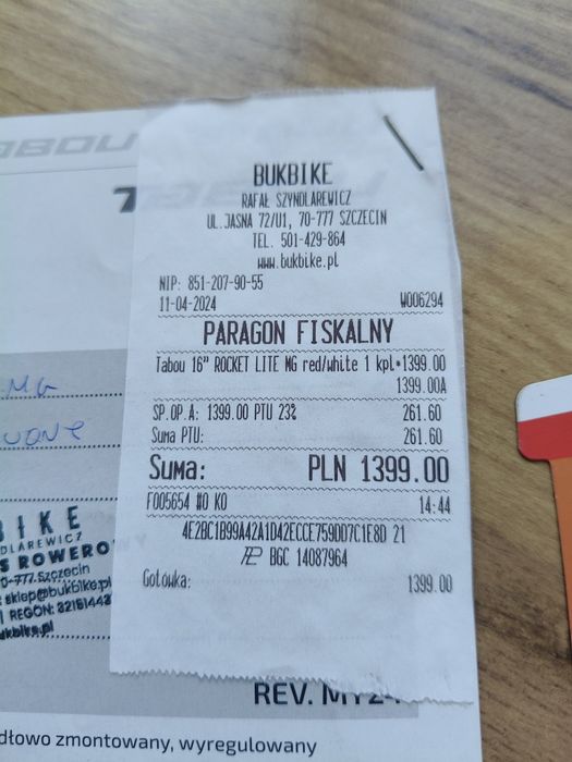 Rower dziecięcy Tabou Rocket Lite Mg