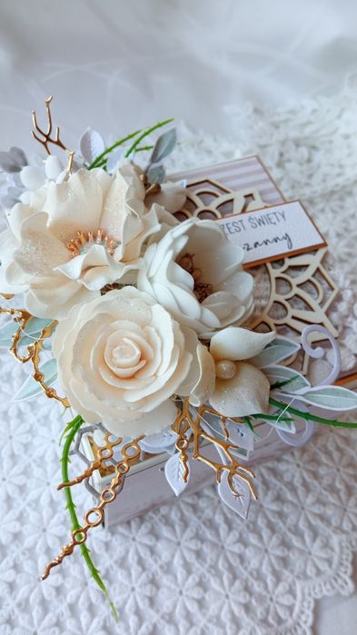 Exploding box premium na Chrzest Pamiątka Chrztu Świętego uniwersalna