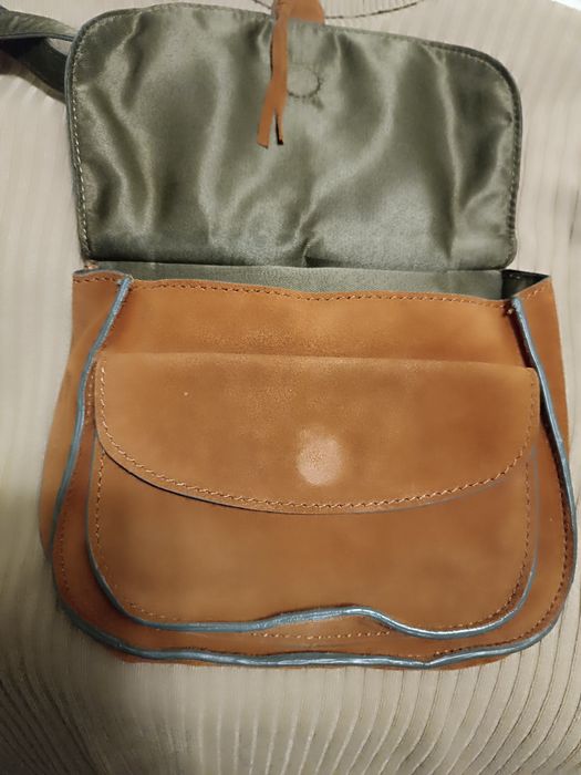 Сумка через плече крос боді фірма NEXT 100 шкіра (замш)