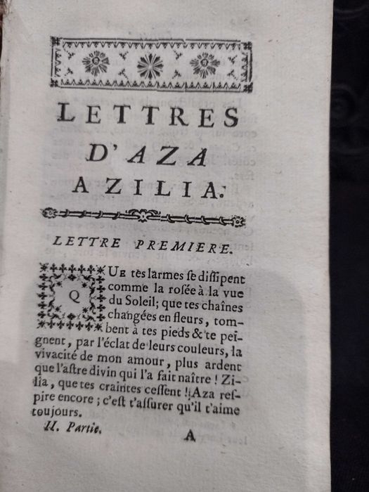 Lettres D´Une Péruvienne 1764 - 1 & 2 Partie