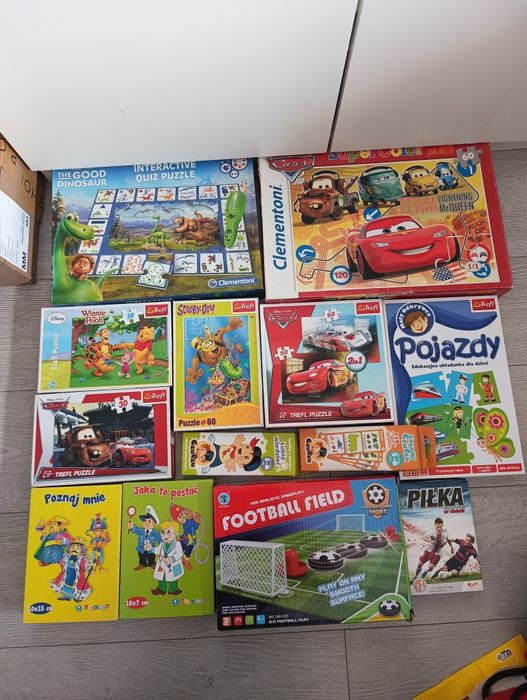 Gry, puzzle, zestaw