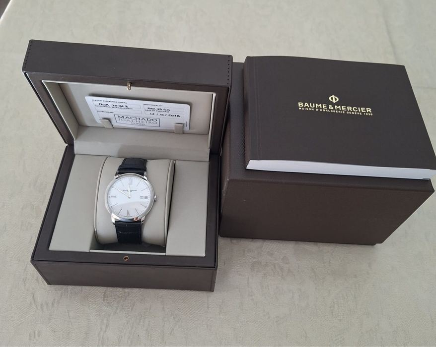 Relógio Baume Mercier, Classima Mercier Quartz 40mm, estojo e etiqueta