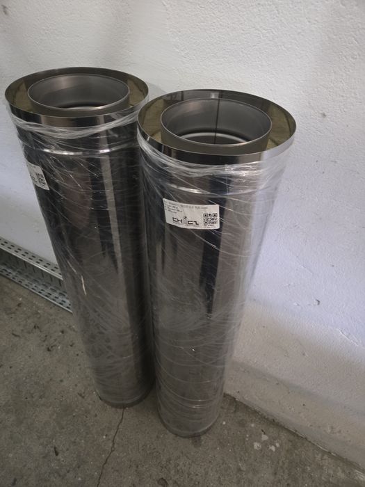 Dwie rury kominowe 150/210 0.6 dl.1m