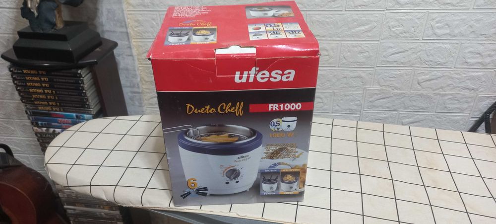 Fritadeira e Máquina de Fondue Multifunções Dueto Cheff Inox UFESA