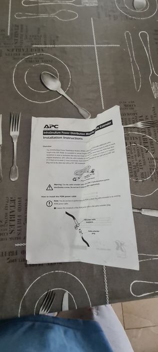 Lote de 2 Cabos Extensores APC InfraStruXure PDM -
