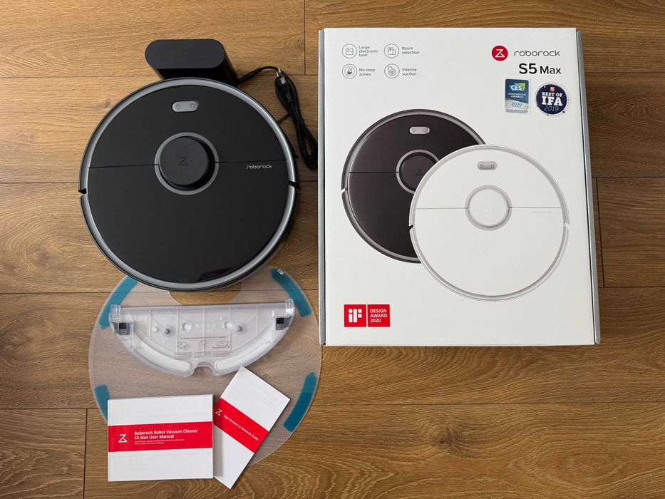 Robot sprzątający Xiaomi Roborock S5 Max mopowanie czarny