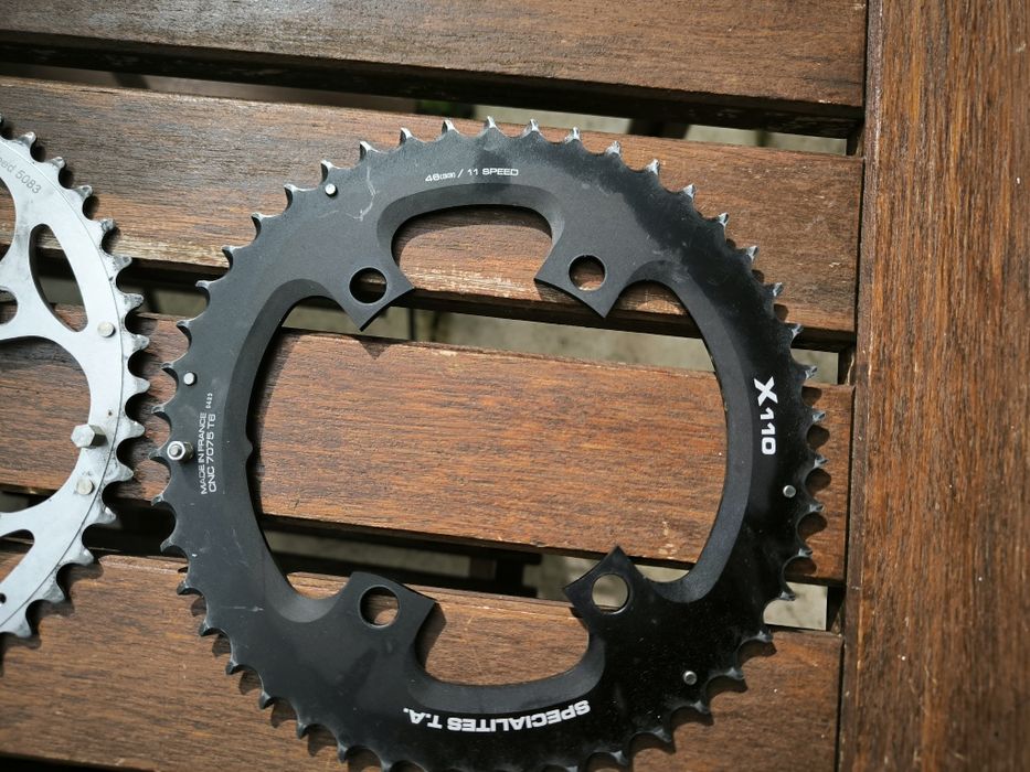 Vendo pratos 46  bicicleta estrada, ciclismo