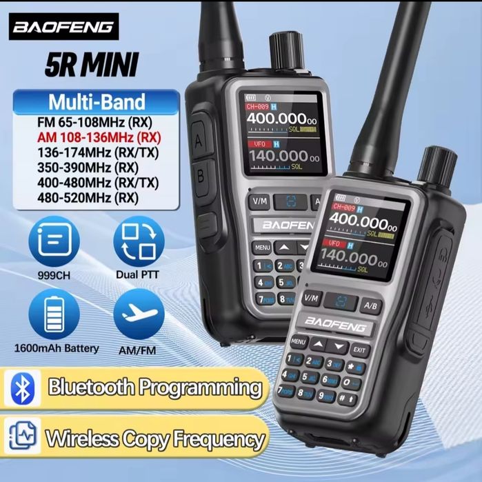 Radiotelefon krótkofalówka walkie talkie Baofeng uv-5r mini