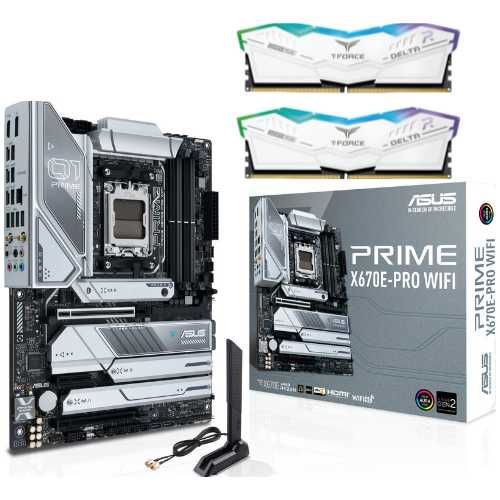 RAM DDR5 32GB (2x16gb) 5600mhz T-Force RGB + Asus Prime X670E-Pro Wifi