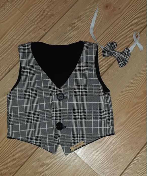 Elegancki zestaw dla chłopca chrzest rozmiar 80