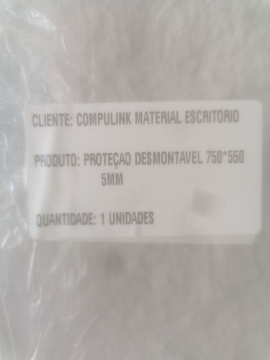 4 Acrílicos de protecção NOVOS