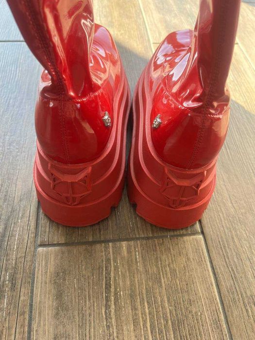 Чоботи Naked Wolfe platform boots червоні
