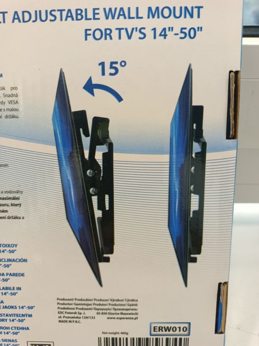 NOWY uchwyt TV 14"-50" max.25kg Esperanza CASTOR Komis Madej Sosnowiec