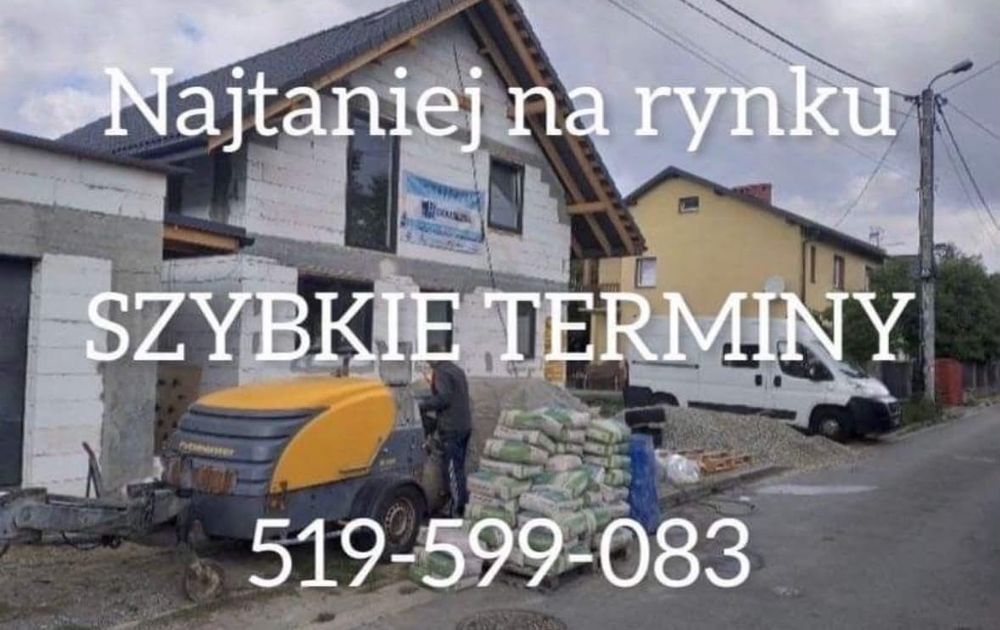Wylewki maszynowe mixokretem tanio szybko solidnie
